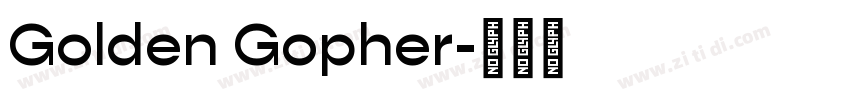 Golden Gopher字体转换
